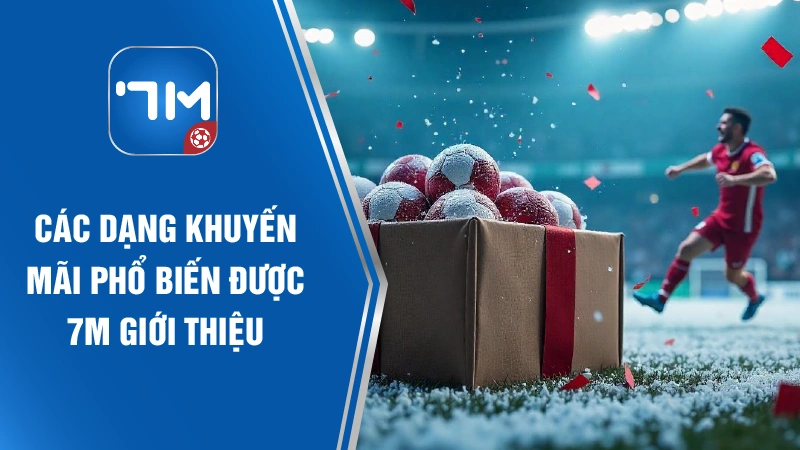 Các dạng khuyến mãi phổ biến được 7M giới thiệu